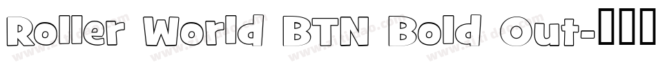 Roller World BTN Bold Out字体转换